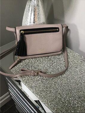 kate spade Blush Crossbody with Black Tassel